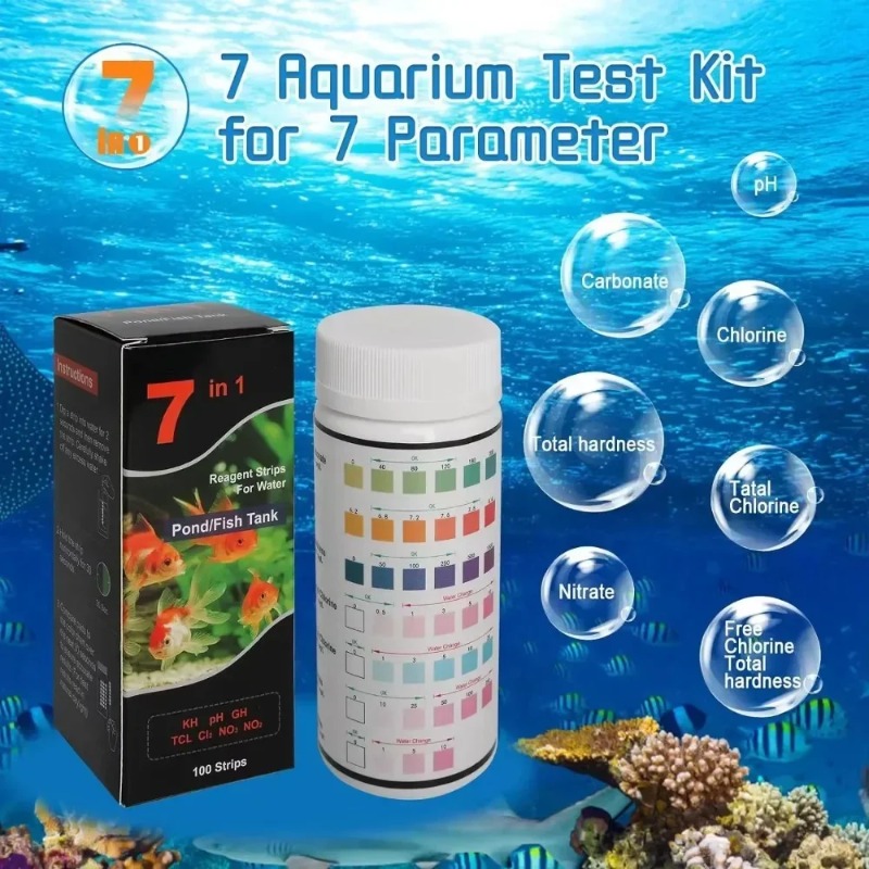 Marine Aquarium Test Kit - Strip Tes PH Akuarium, Strip Tes