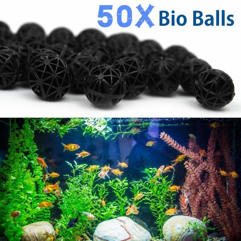 Marine Aquarium Filter Media - 50 Buah Bola Filter Bio Akuarium
