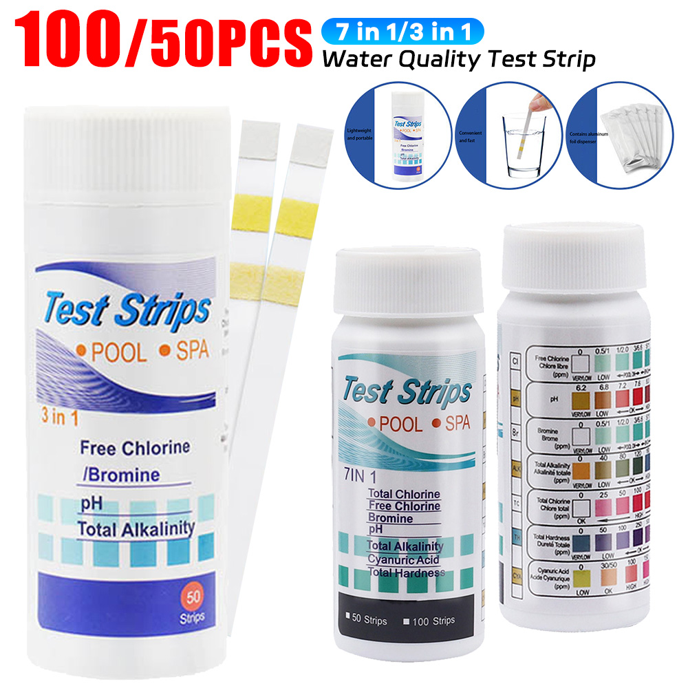 Marine Aquarium Test Kit - Strip tes akuarium 7 in 1,