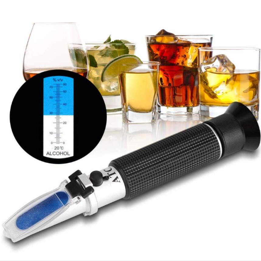 Marine Aquarium Refractometer - Genggam 0-80% Refraktometer Alkohol untuk Roh