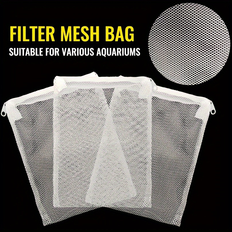 Marine Aquarium Filter Media - Tas Media Filter Ritsleting yang Dapat