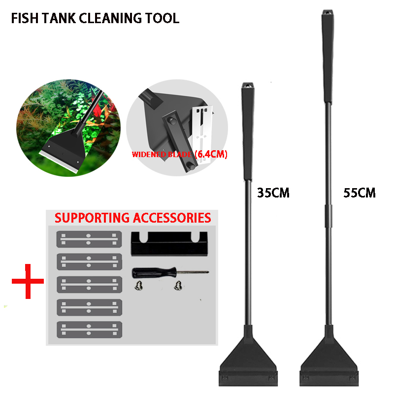 Marine Aquarium Glass Cleaner - Pembersih Akuarium Penghilang Alga Tangki Ikan