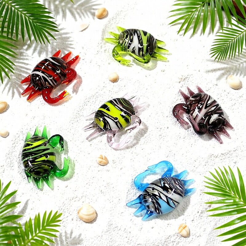 Marine Aquarium & Regional Centre - Figurin Kepiting Kaca Mini Lucu Buatan