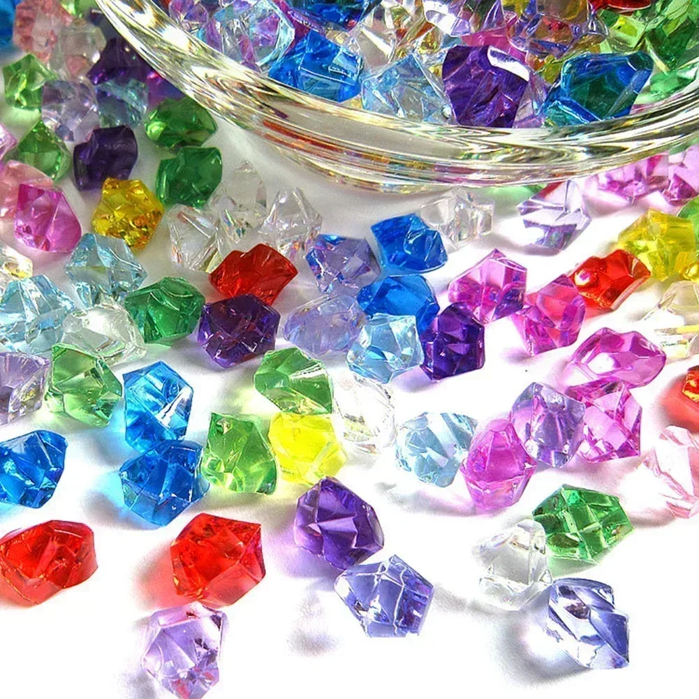 Marine Aquarium Cube - 200 buah warna-warni akrilik batu es