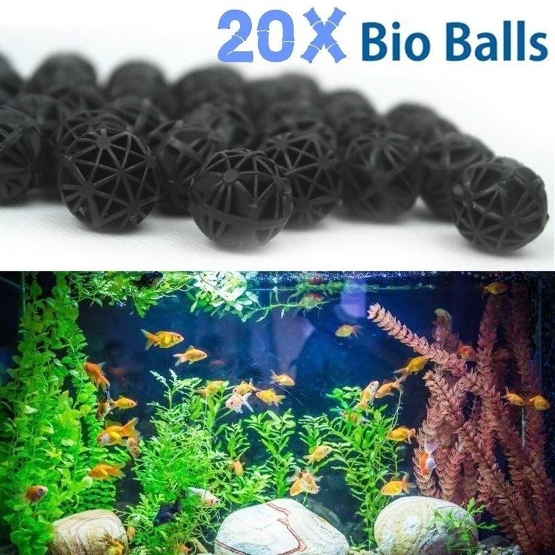Marine Aquarium Filter Media - 20Pcs Bola Bio Filter Akuarium 16mm,