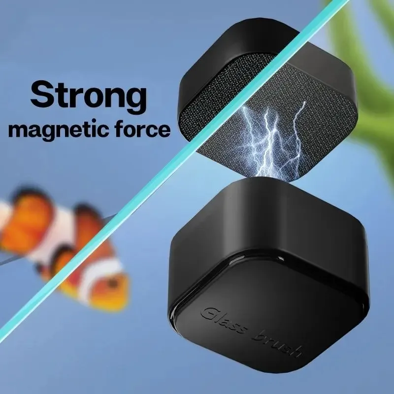 Sikat Magnetik Persegi Mini Pe - Marine Aquarium Glass Cleaner ulasan dan harga