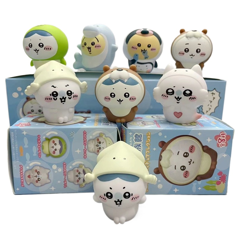 8pcs/Box Figurin Akuarium Chii - Marine Aquarium & Regional Centre ulasan dan harga