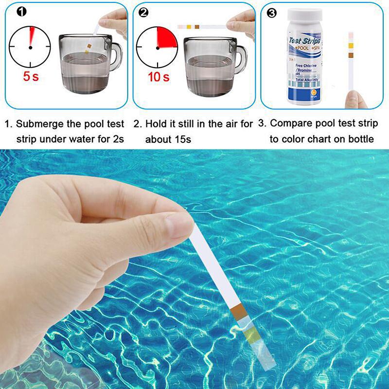 Strip Tes Air Akuarium 50 Buah - Marine Aquarium Test Kit ulasan dan harga