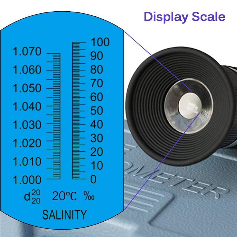 2X Refraktometer Salinitas unt - Marine Aquarium Refractometer ulasan dan harga