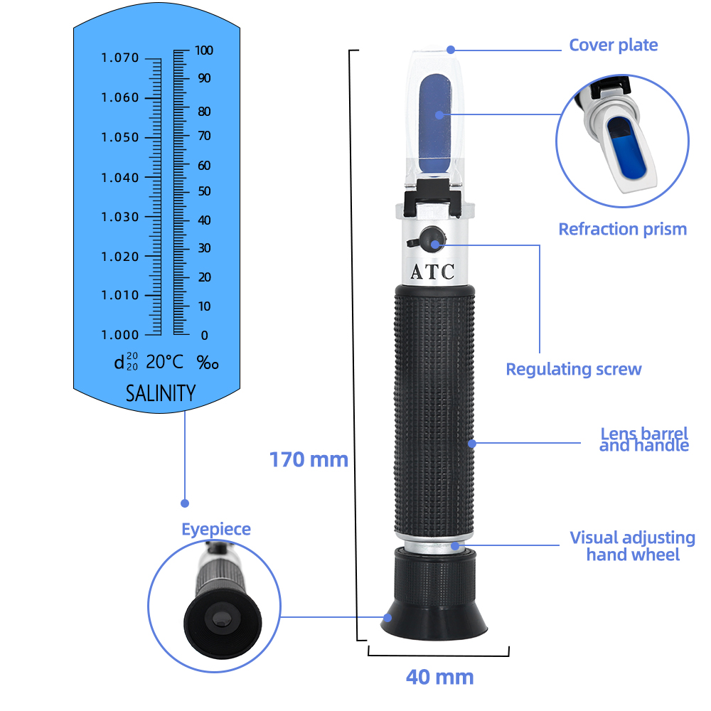 Refraktometer salinitas gengga - Marine Aquarium Refractometer ulasan dan harga