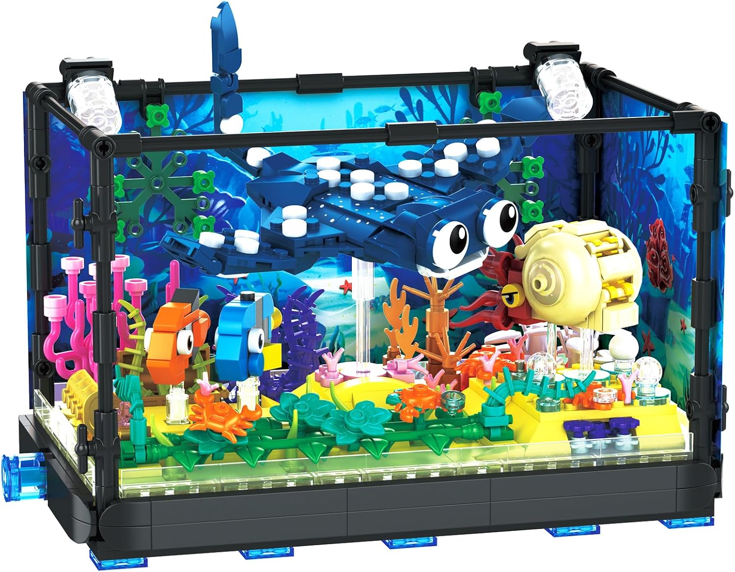 Set Bangunan Akuarium Ikan - M - Marine Aquarium Cube ulasan dan harga