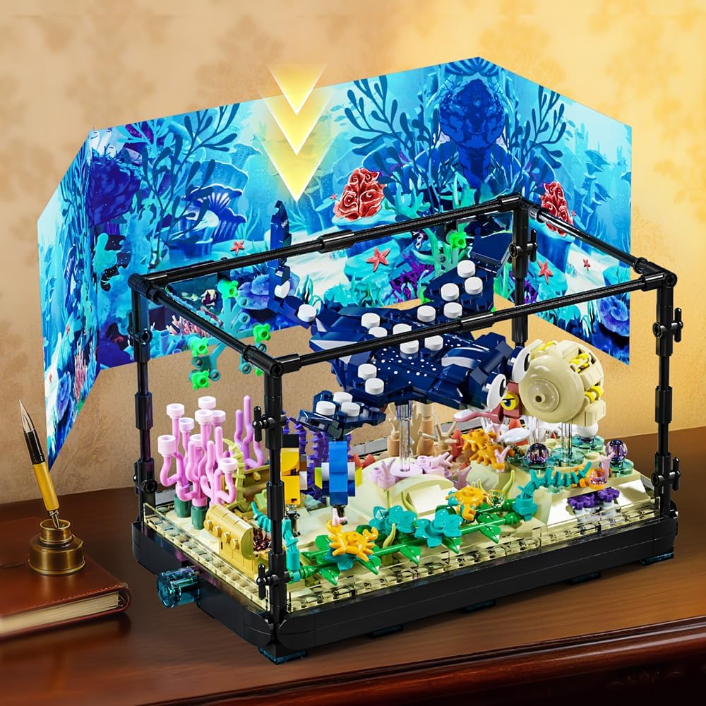 Set Bangunan Akuarium Ikan - M - Marine Aquarium Cube ulasan dan harga