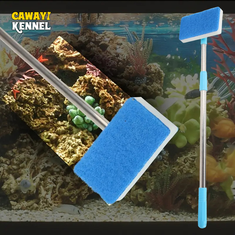 Gagang Teleskopik 55-95cm 180  - Marine Aquarium Glass Cleaner ulasan dan harga