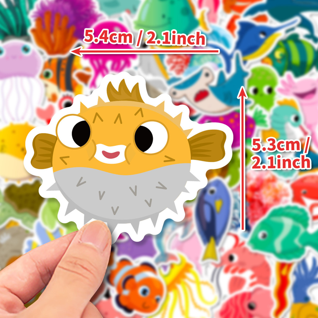 50 Buah Stiker Kehidupan Laut  - Marine Aquarium & Regional Centre ulasan dan harga