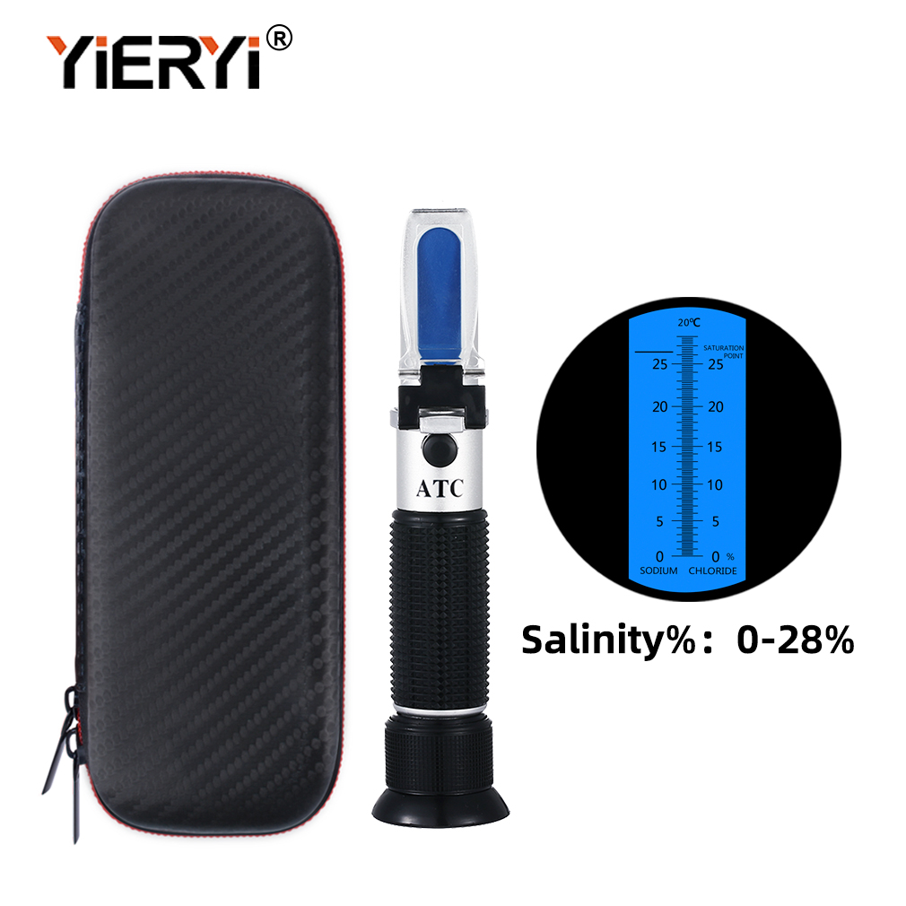 Yieryi Portabel 0-28% Refrakto - Marine Aquarium Refractometer ulasan dan harga
