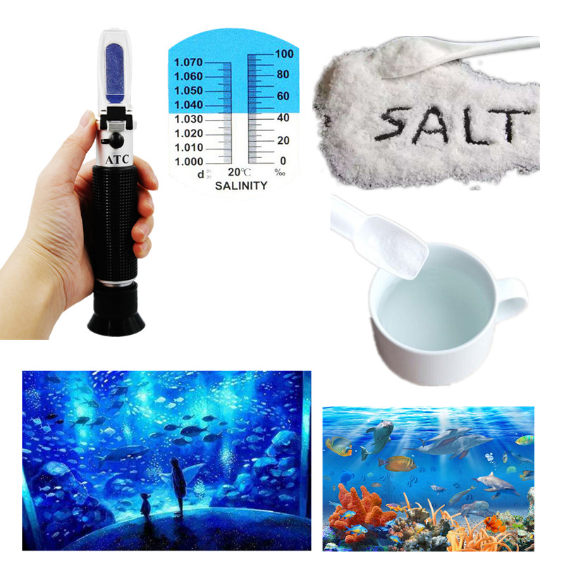 Refraktometer Salinitas 0-10%  - Marine Aquarium Refractometer ulasan dan harga