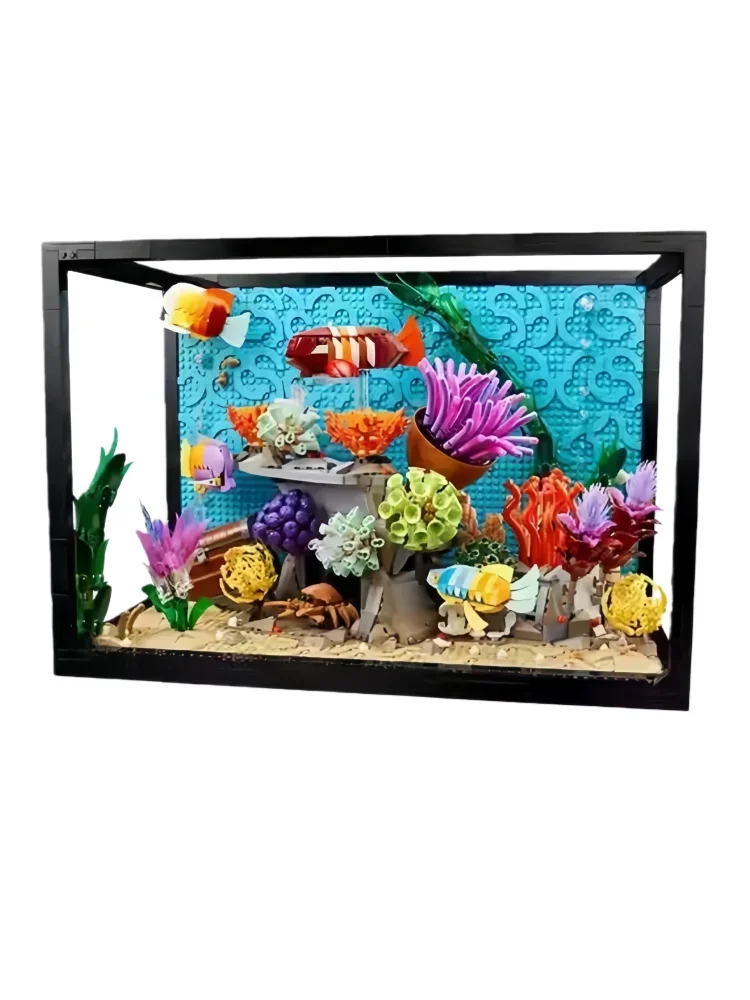 Dekorasi Akuarium Ikan Tropis  - Marine Aquarium Cube ulasan dan harga