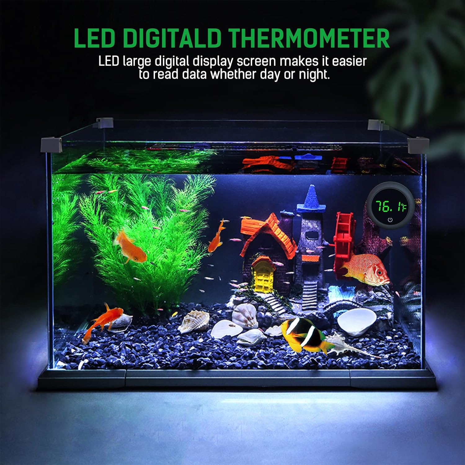 Termometer Akuarium Digital LE - Aquarium Marine Color ulasan dan harga