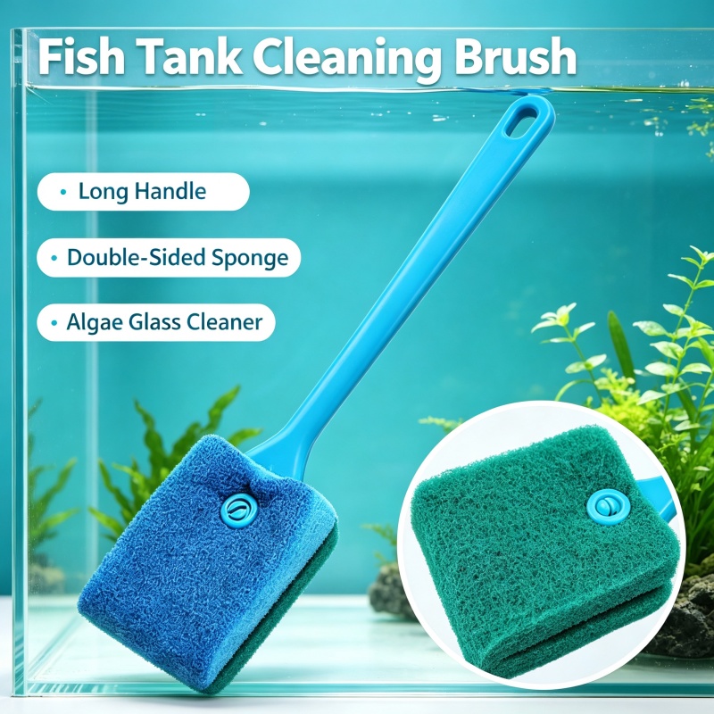 Sikat Akuarium Gagang Panjang, - Marine Aquarium Glass Cleaner ulasan dan harga