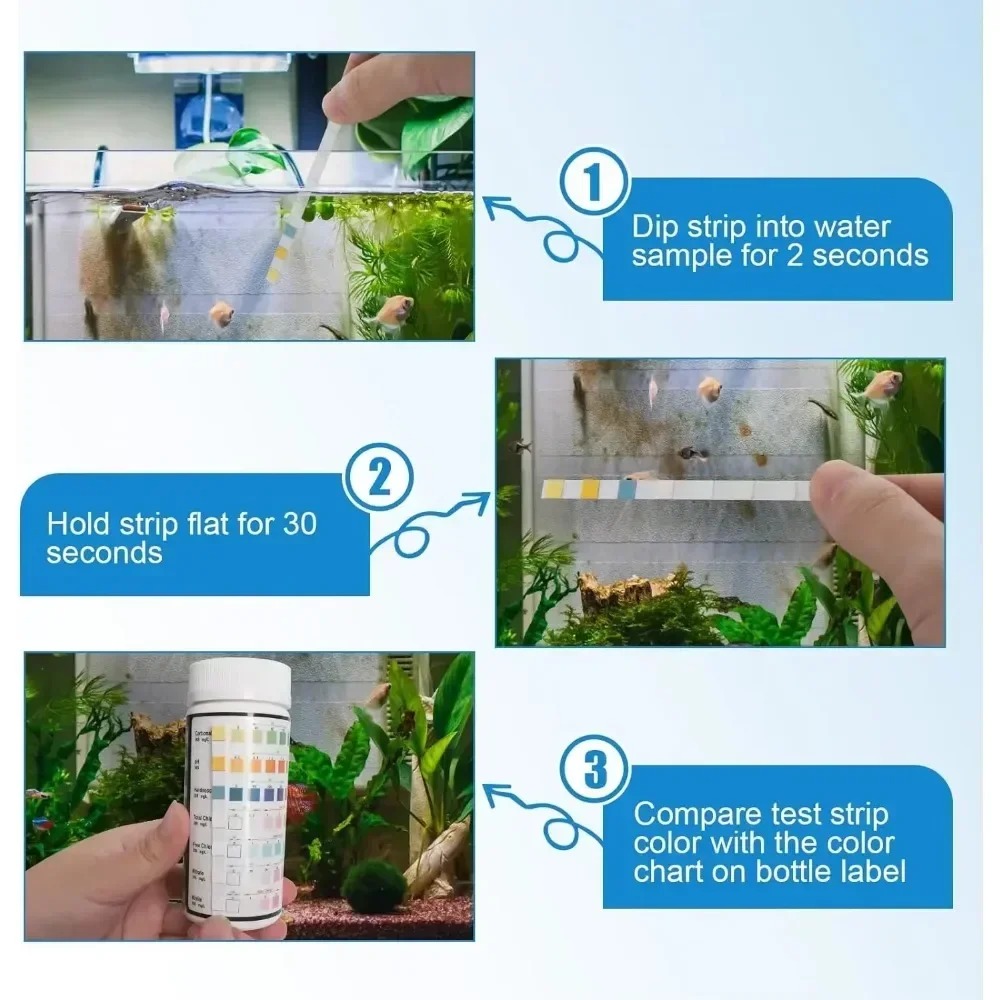 Strip Tes Akuarium Kit Kualita - Marine Aquarium Test Kit ulasan dan harga
