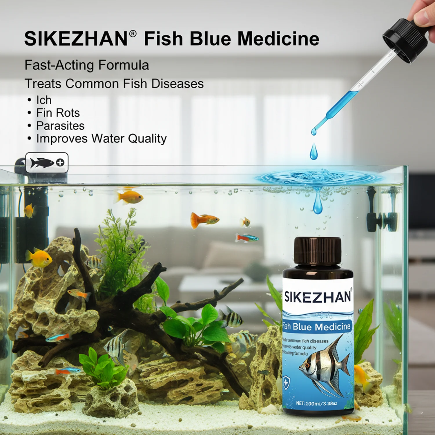 500ml Larutan Metilen Biru Per - Marine Aquarium Glass Cleaner ulasan dan harga