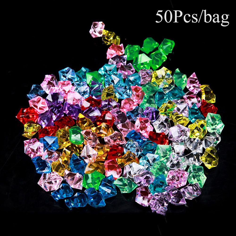 50 Buah/Pak Warna-warni 1.4*1. - Marine Aquarium Cube ulasan dan harga
